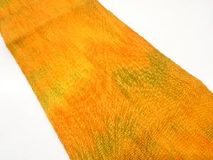 手織り真綿紬　暈し柄　名古屋帯